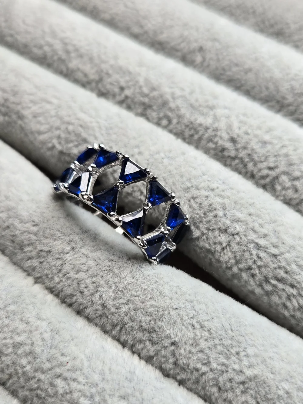 Size 6 Bomb Party Septembe Cubic Zirconia Kaleidoscope Of Sparkle Rhodium Plated